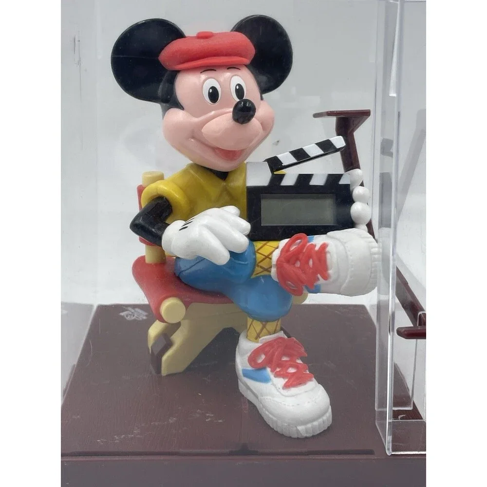 1991 Disney Sounds Fun Mickey Mouse Talking Time Director Alarm Clock Untested